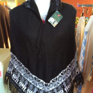 Wool Alpaca poncho vintage cape all colors