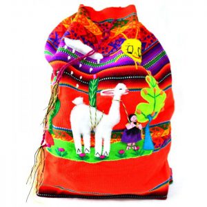 Andean backpack handback kisd and girls handmade in Perú