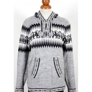 Hooded Sweater Alpaca Wool