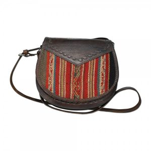 Peruvian Leather and Aguayo Shoulder Bag